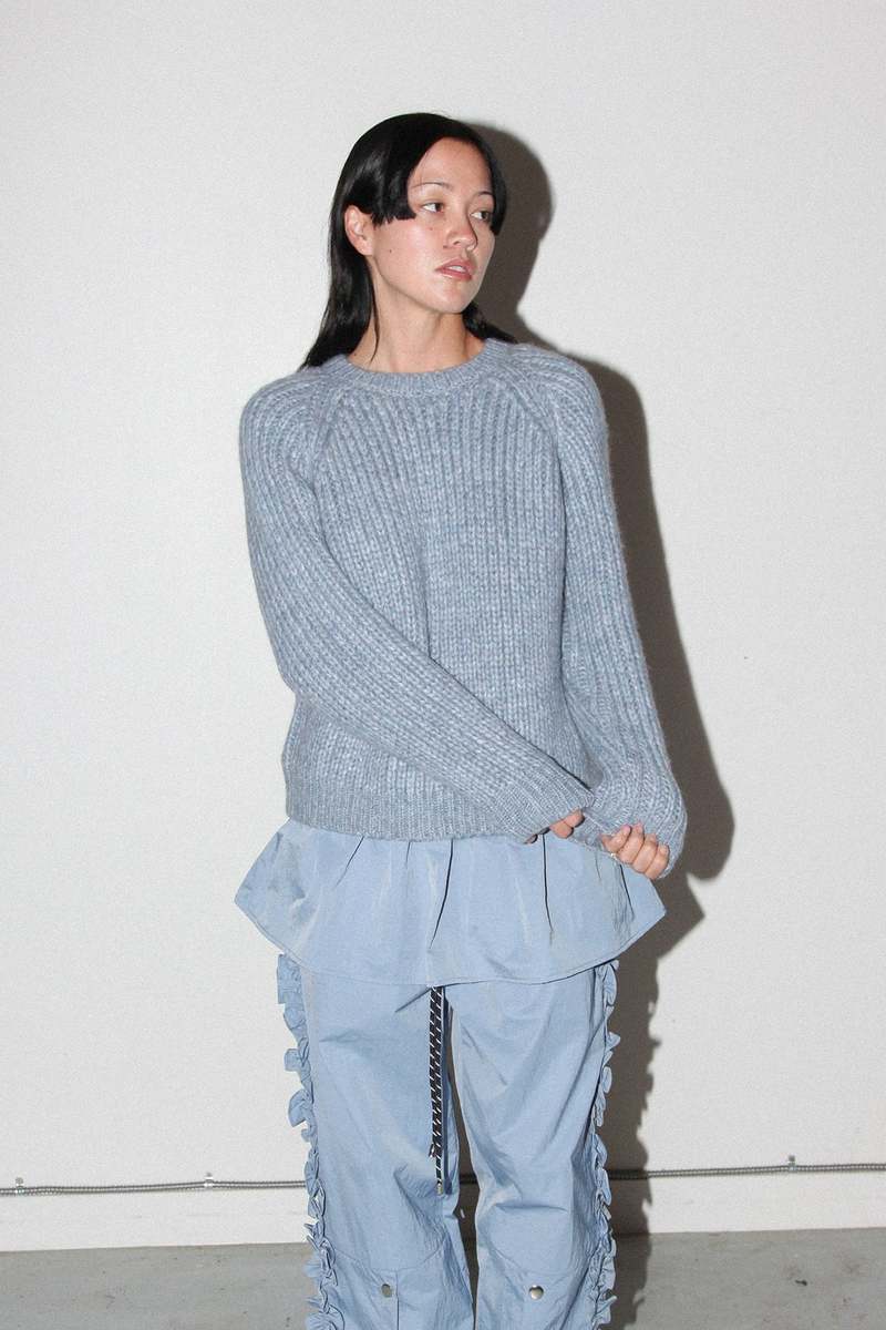 KkCo Polar Crewneck Sweater - Marled Sky