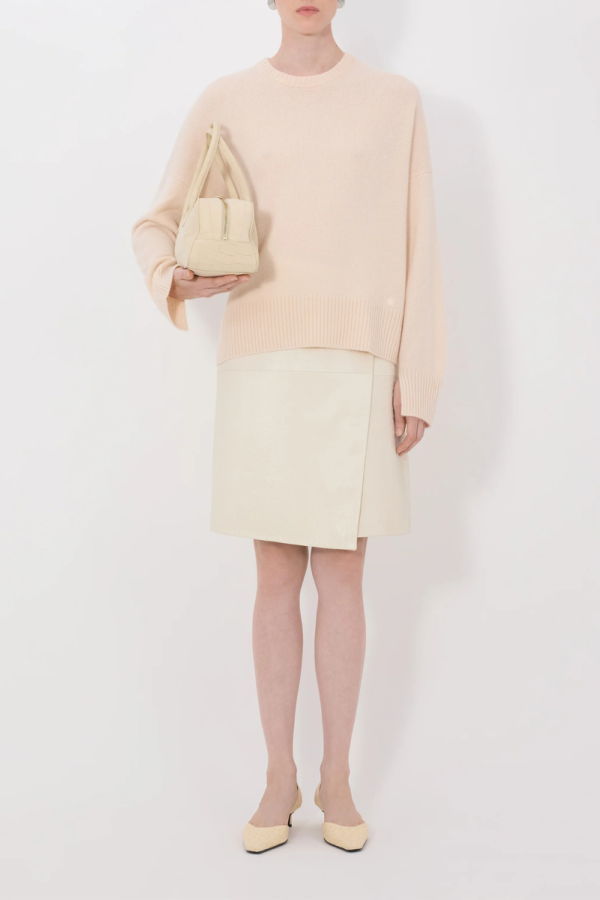 Loulou de Saison Anton Crew Cashmere Sweater - Lt.Pink