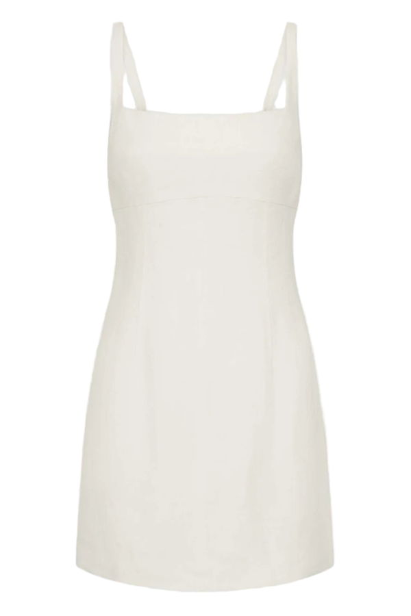St. Agni Tailored Square Neck Mini Dress