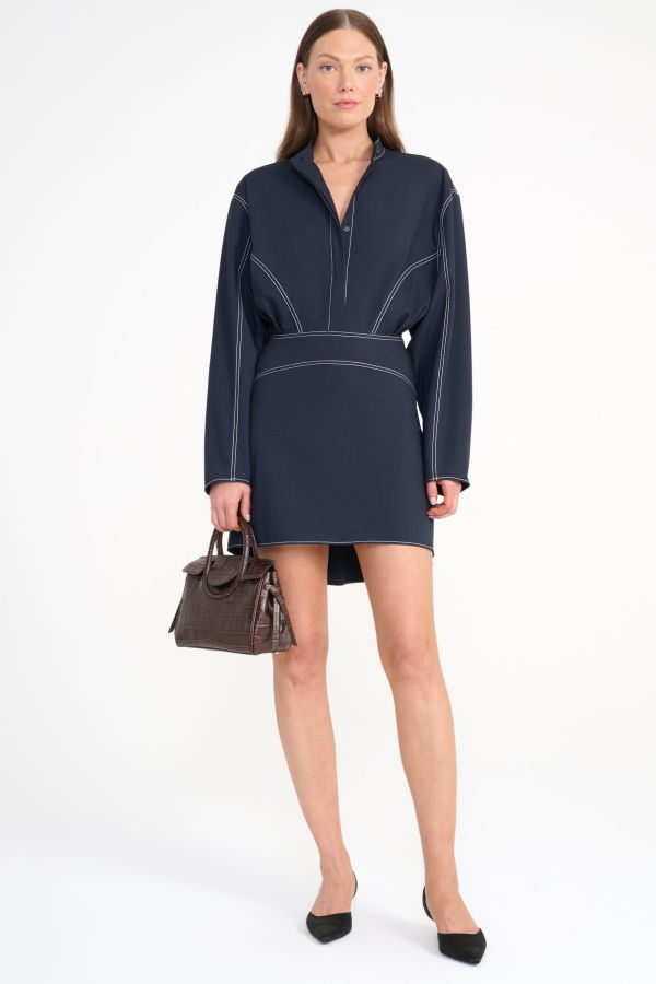 Staud Kiln Dress - Navy