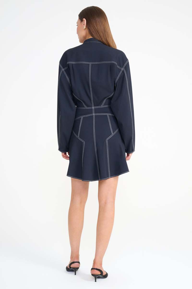 Staud Kiln Dress - Navy