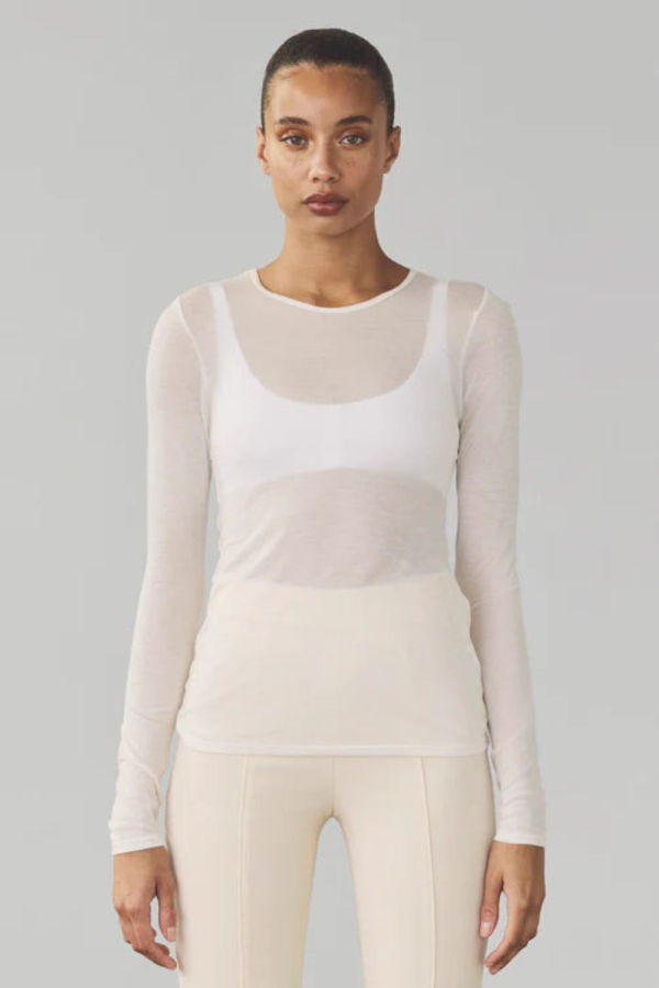 Artemis Diciero Dasha Long Sleeve Top - White