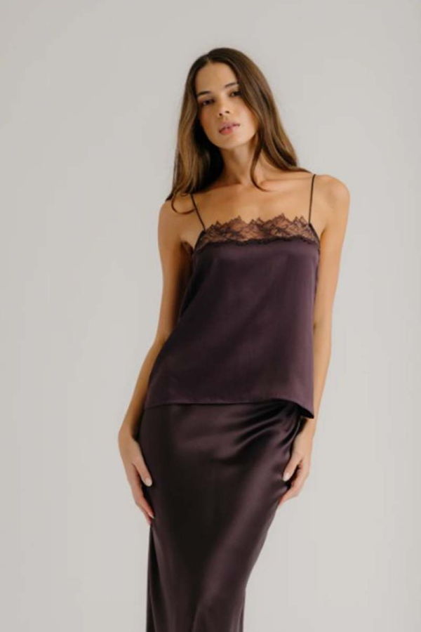 SABLYN Haya Lace Trim Square Neck Cami