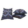 Kasih Coop Handwoven Ikat Pillow Cover - Black and Orange - Thumbnail 5
