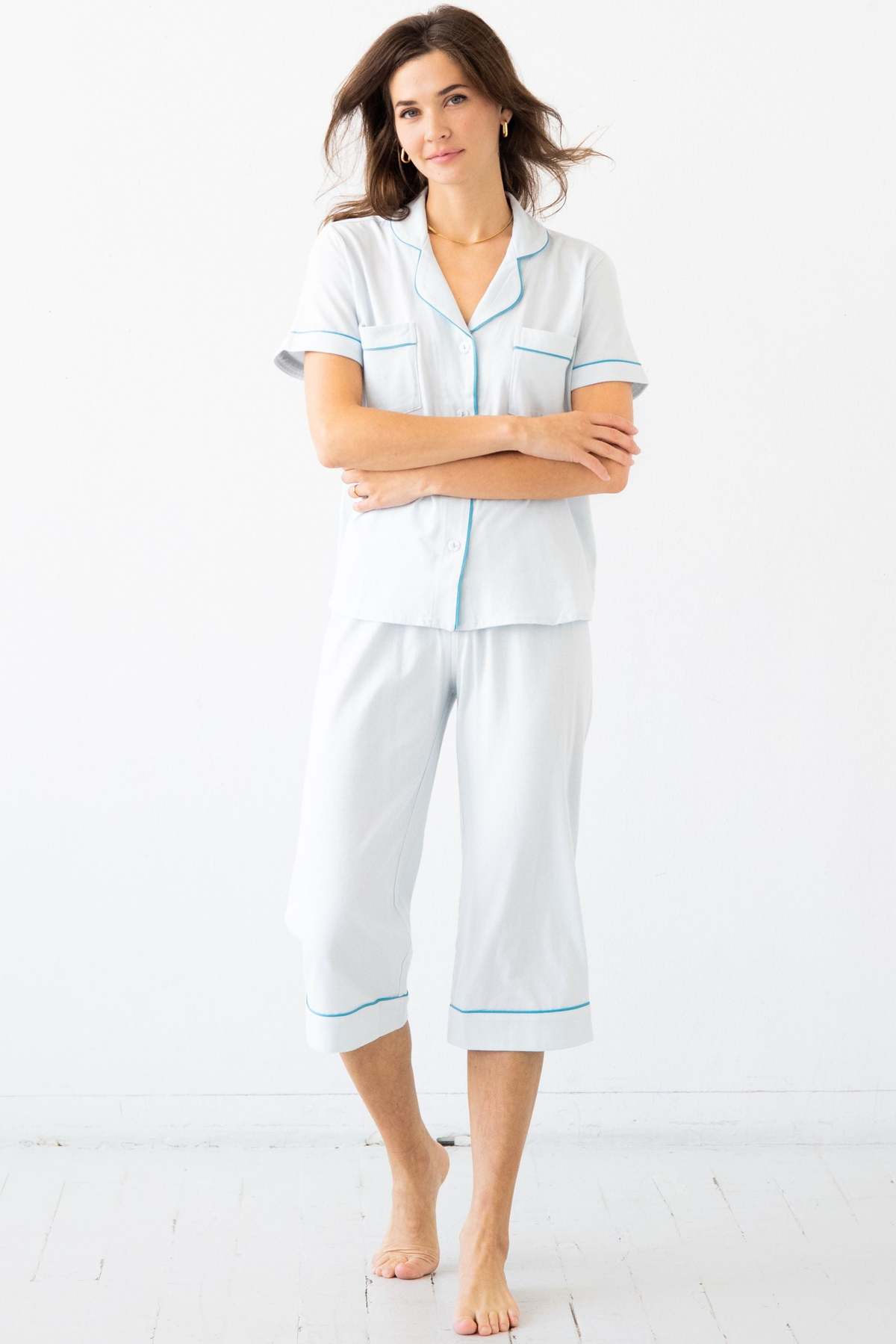 Salua Lingerie Classic Luxury Capri Pajamas - Image 2 of 22