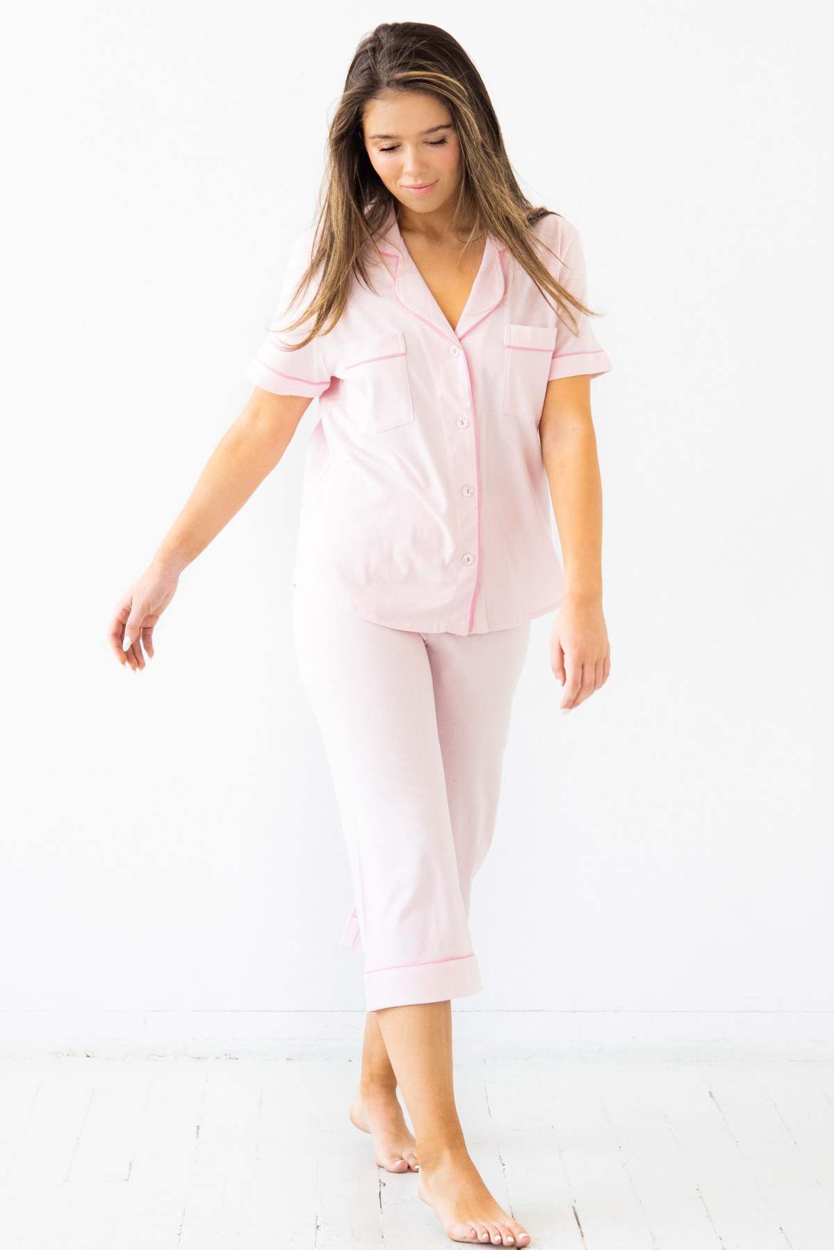 Salua Lingerie Classic Luxury Capri Pajamas - Image 8 of 22