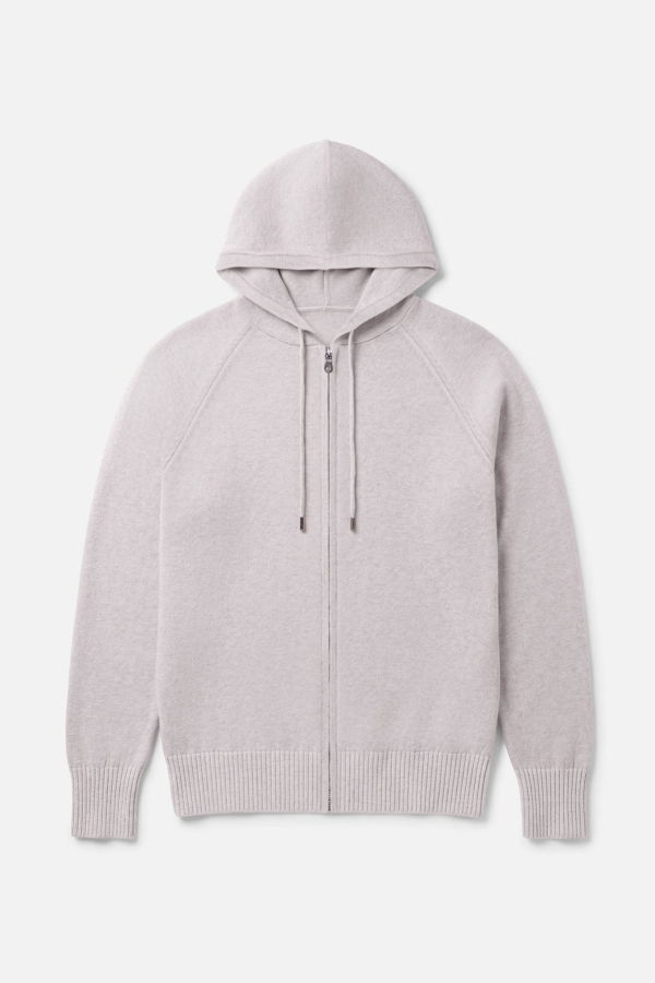 Blue&Cream Luke Zip Hoodie - Heather Grey