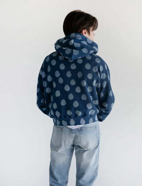 n　eckhaus latta el jeans +hoodie Eckhaus Latta Hoodie - Indigo Dot | Garmentory