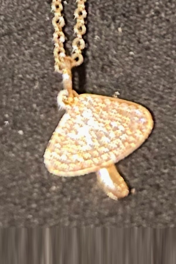 Zofia Day Pave Mushroom Necklace