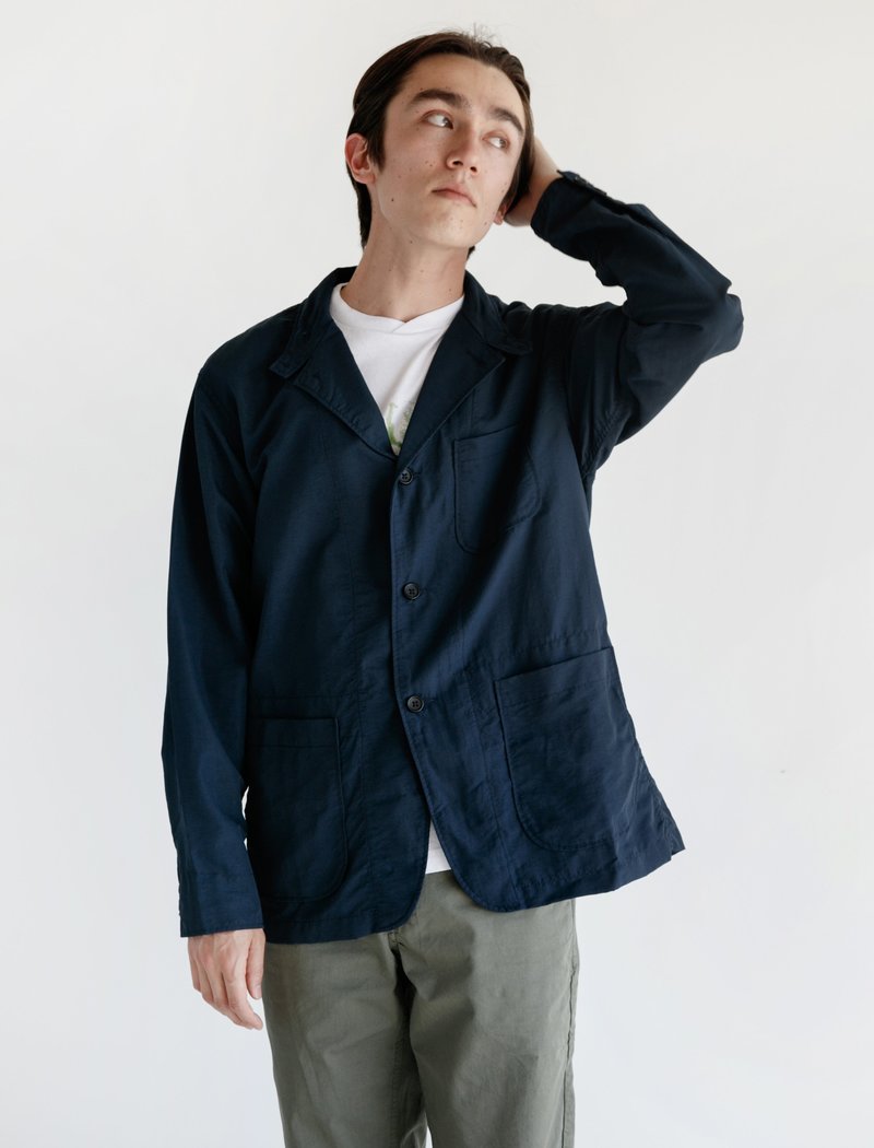 Enginereed Garments Loitor Jacket ナイロン Engineered Garments Loiter Jacket - Dark Navy Nylon | Garmentory