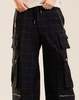 Cynthia Rowley Gilded Grid Cargo Pants - BLKWDP - Thumbnail 2