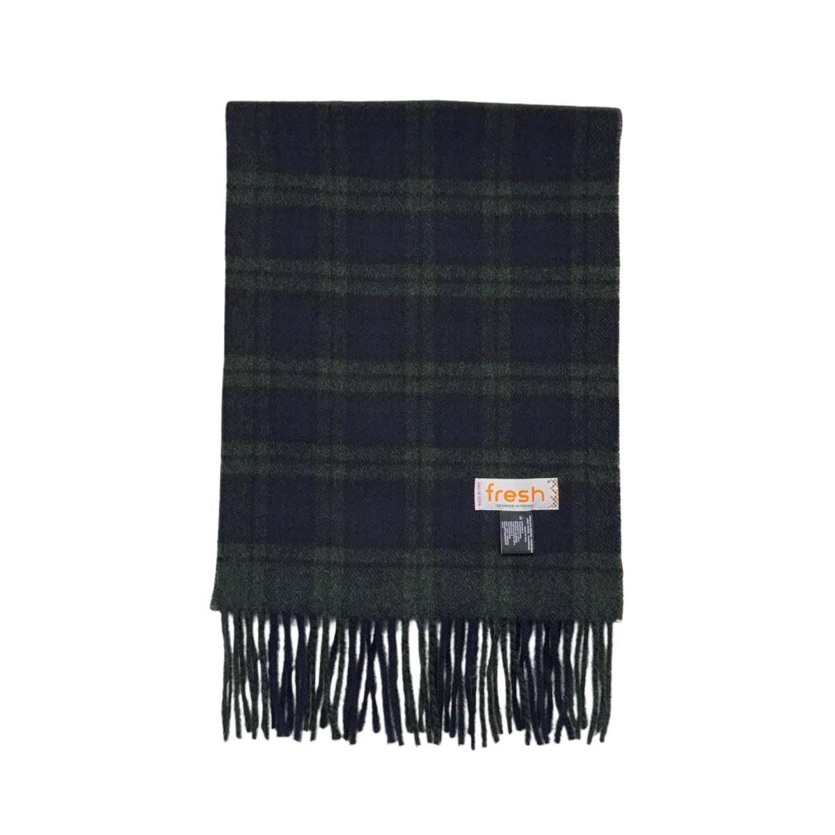 Fresh Tartan Green Navy Scarf - Image 1 of 4