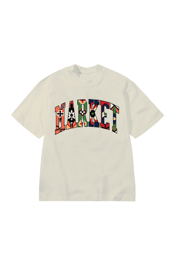 MARKET Floral Rug Arc T-Shirt - Ecru