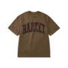 MARKET Tree Bark Arc T-Shirt - Brown/White - Thumbnail 1