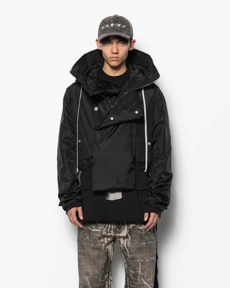 Omar Afridi Balooned Cocoon Coat - Black | Garmentory