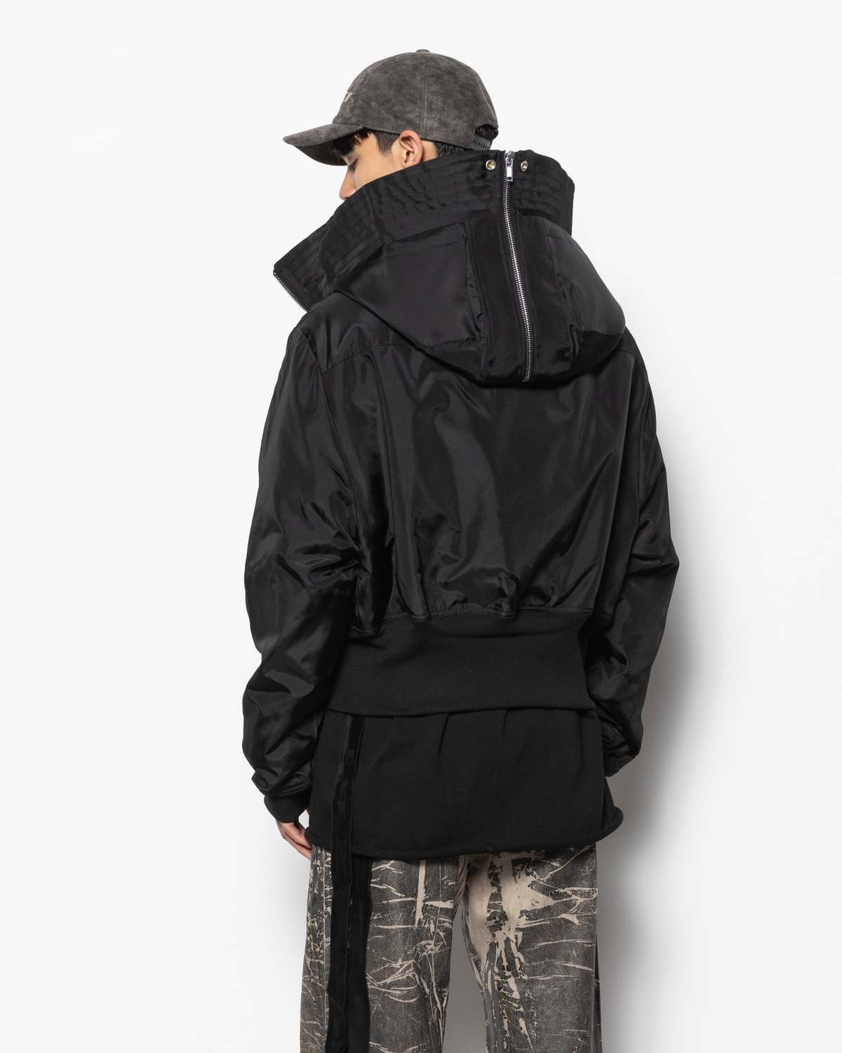 Rick Owens Cropped Alice Parka Jacket | Garmentory