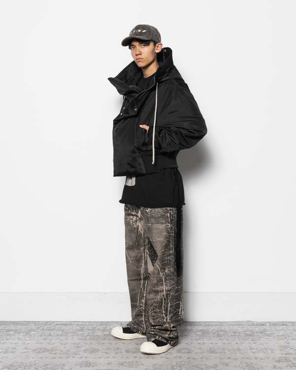 Rick Owens Cropped Alice Parka Jacket | Garmentory