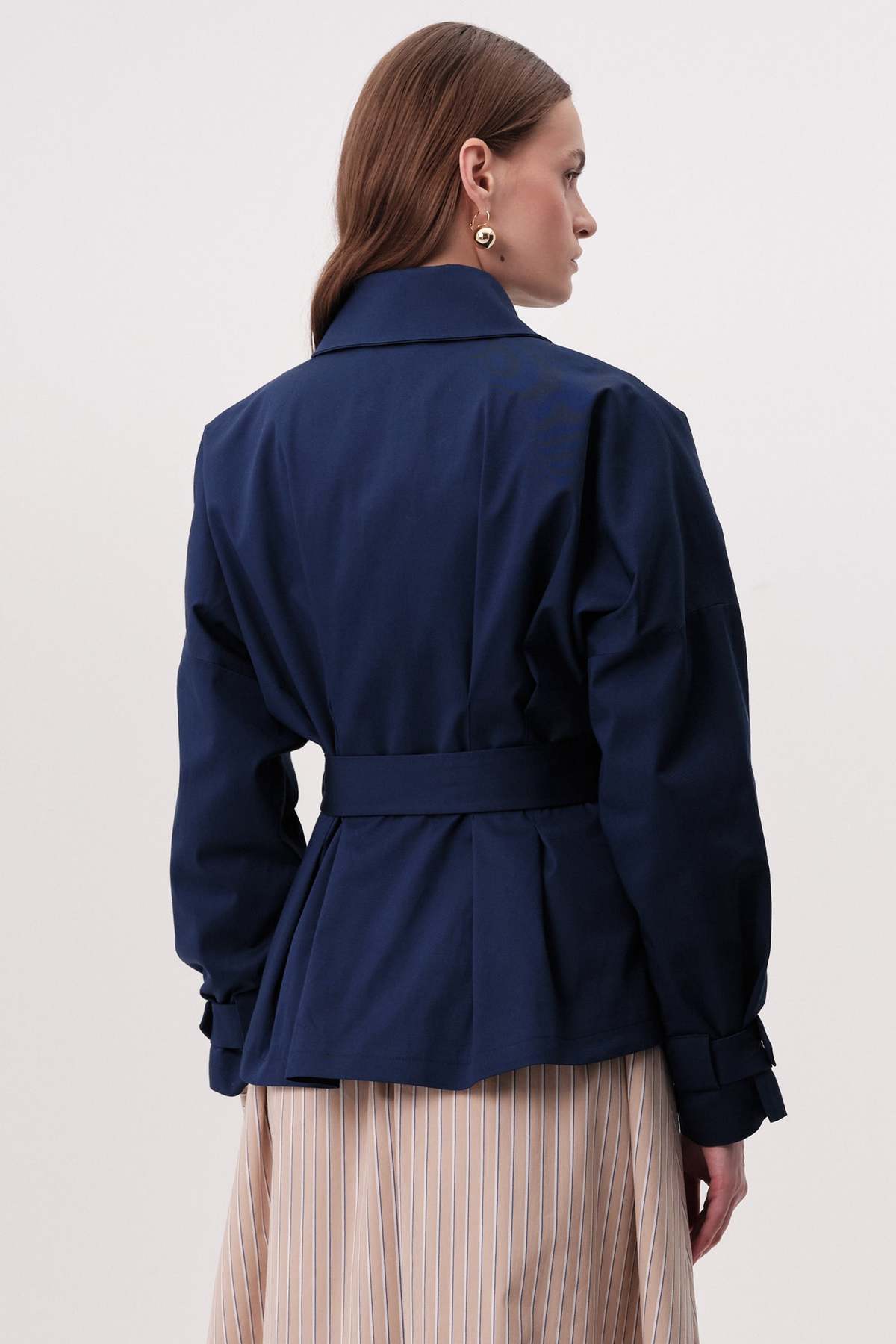 Exquise USA Kelly Trenchcoat - Camel - Image 4 of 6