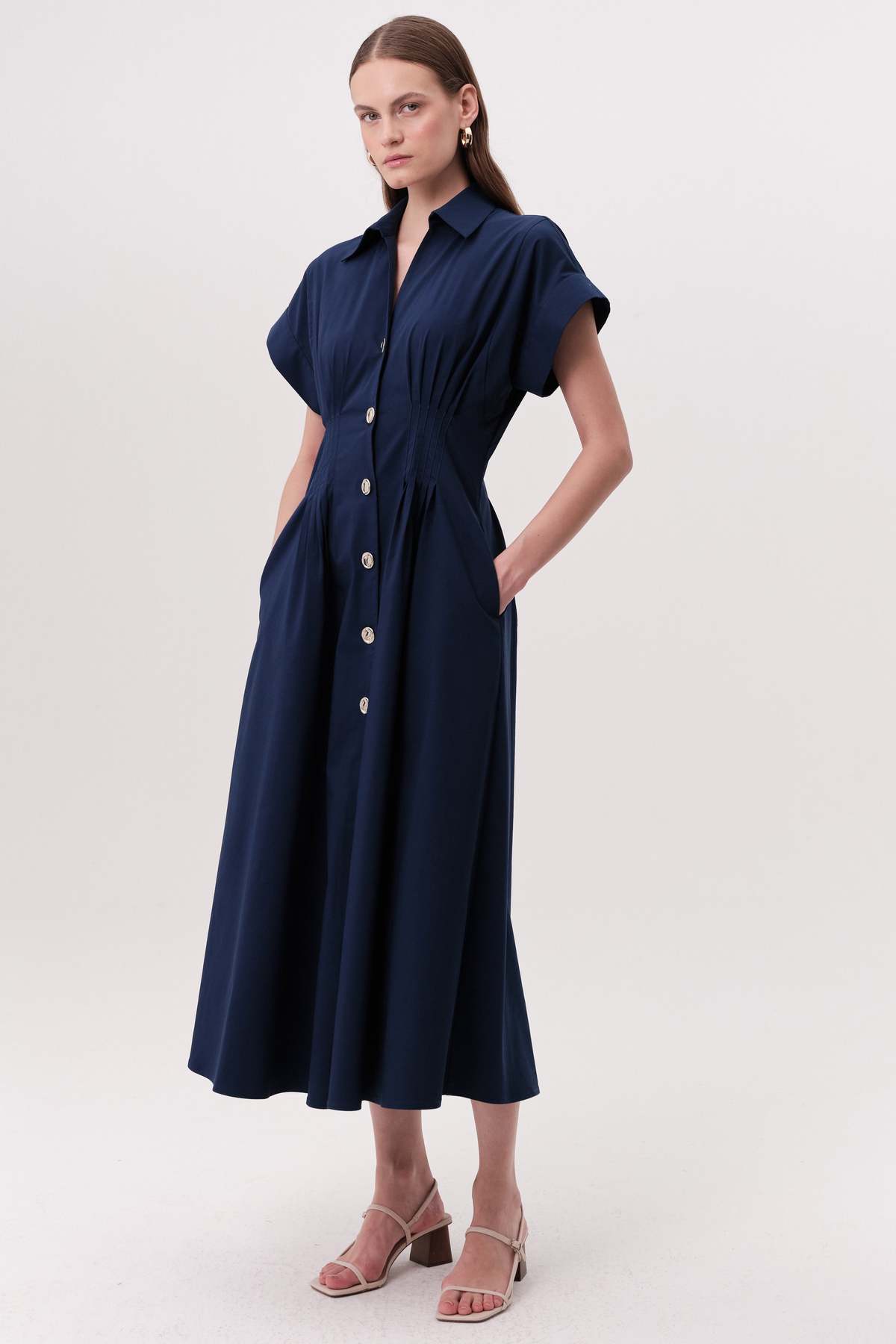Exquise USA Reilly Dress - Navy - Image 1 of 4