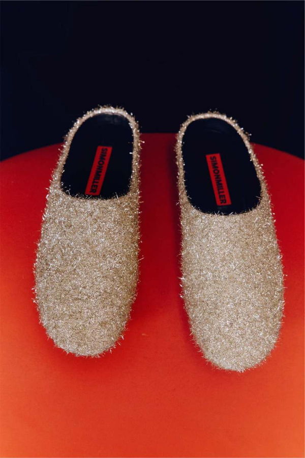 Simon Miller Tinsel Riad Slipper - Silver