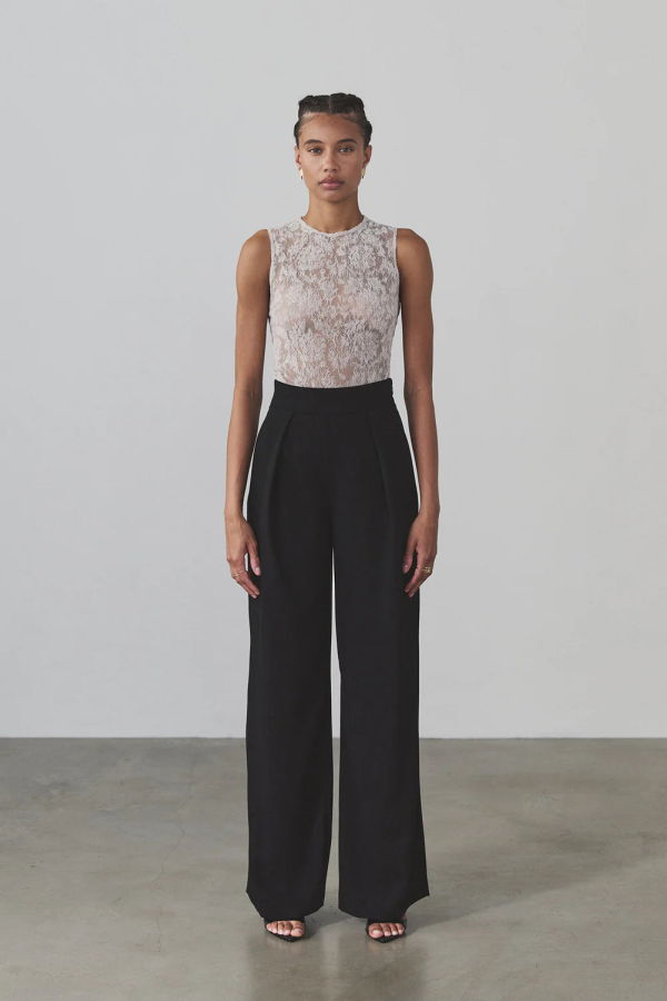 Artemis Diciero Selma Lace Tank - Bone