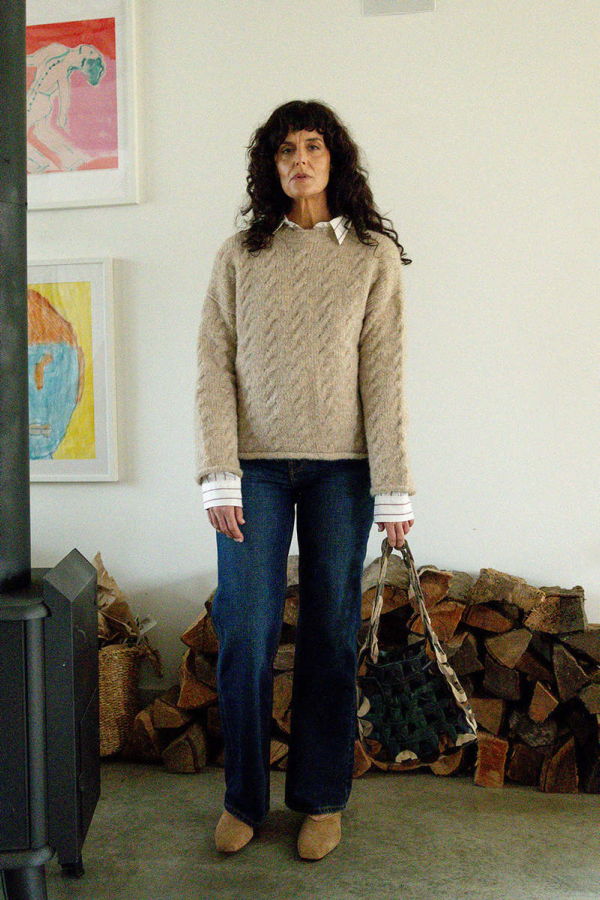 Lauren Manoogian Cable Crewneck Sweater