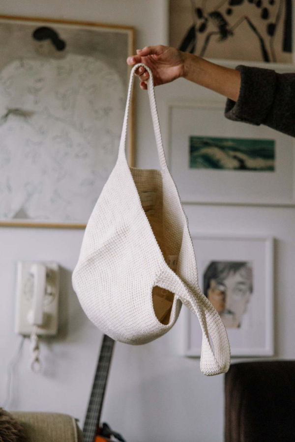 Lauren Manoogian Crochet Bowl Tote