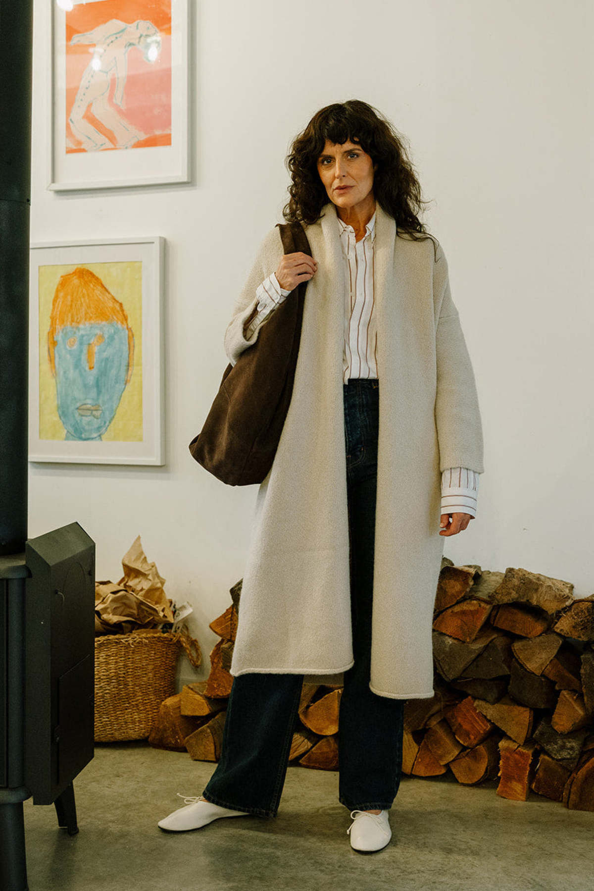 Lauren Manoogian Long Shawl Cardigan - Image 2 of 7