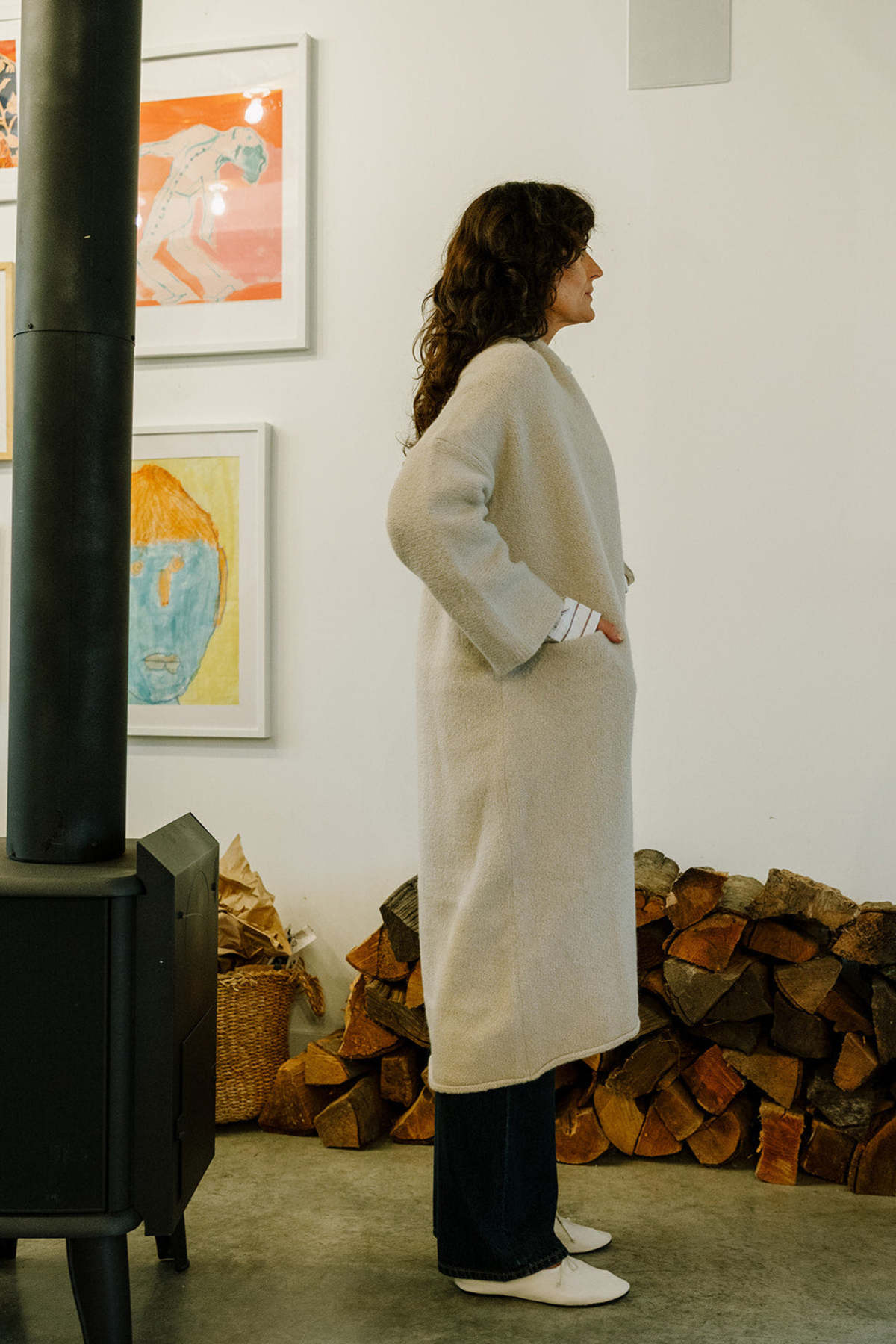 Lauren Manoogian Long Shawl Cardigan - Image 7 of 7