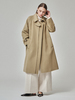 Maison De Ines Layered Placket Wool Coat - Sage Beige - Thumbnail 2