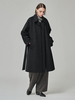 Maison De Ines Layered Placket Coat - Classic Black - Thumbnail 2
