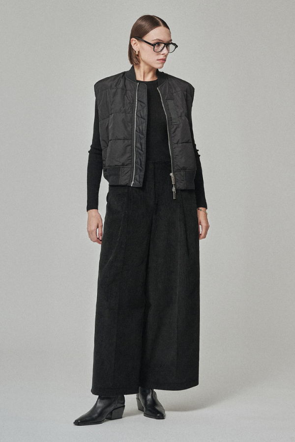 Maison De Ines 2Way Layered Blouson - Classic Black