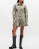 Ganni Tapestry Floral Shirt Dress - Jadeite - Thumbnail 2