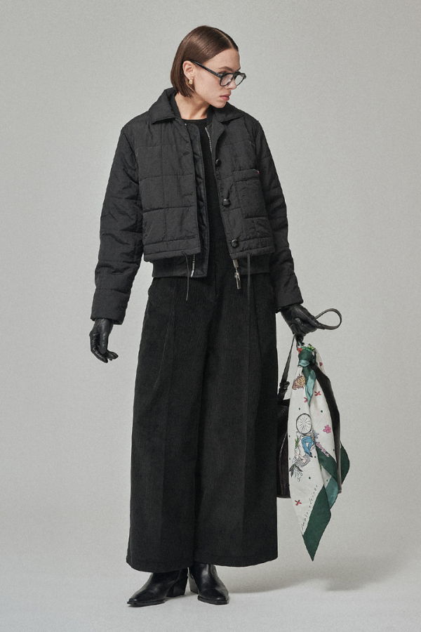 Maison De Ines Flower Marché Silk Scarf - Garden Ivory