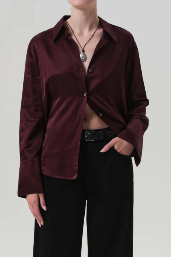 Citizens of Humanity Camilia Shirt - Burgundy