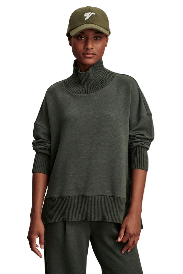 Varley Barker High Neck Sweatshirt - Black