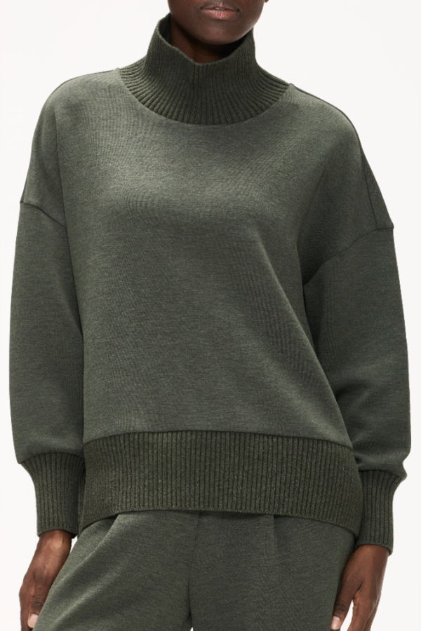 Varley Barker High Neck Sweatshirt - Black