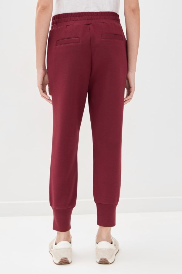 Varley Slim Cuff Pant - New Maroon