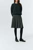 Dunst Flannel Pleats Midi Skirt - Melange Grey - Thumbnail 6