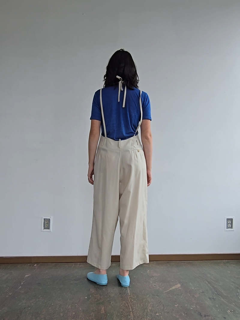 Vintage Morgan Le Fay Wool Woven Overalls