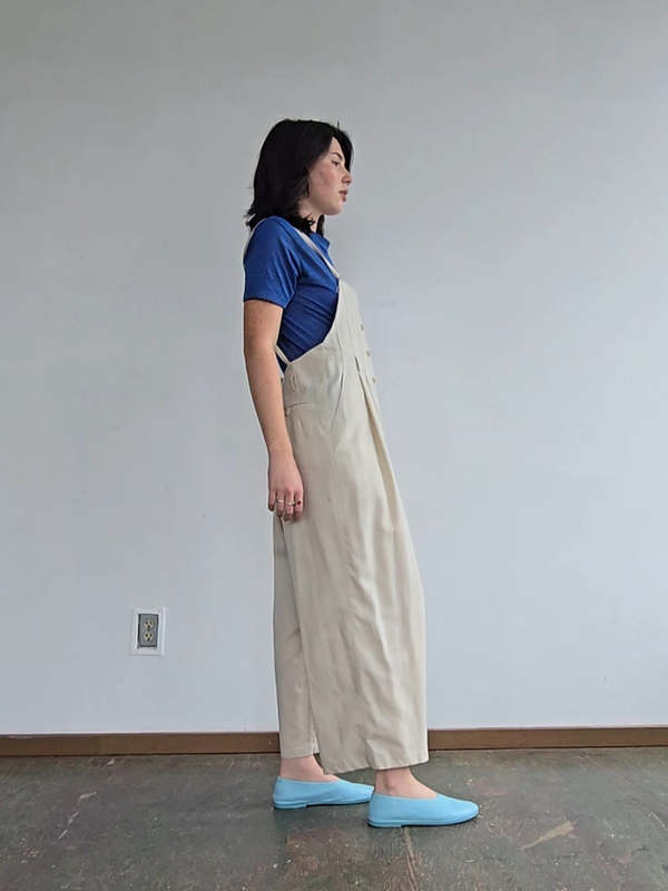 Vintage Morgan Le Fay Wool Woven Overalls