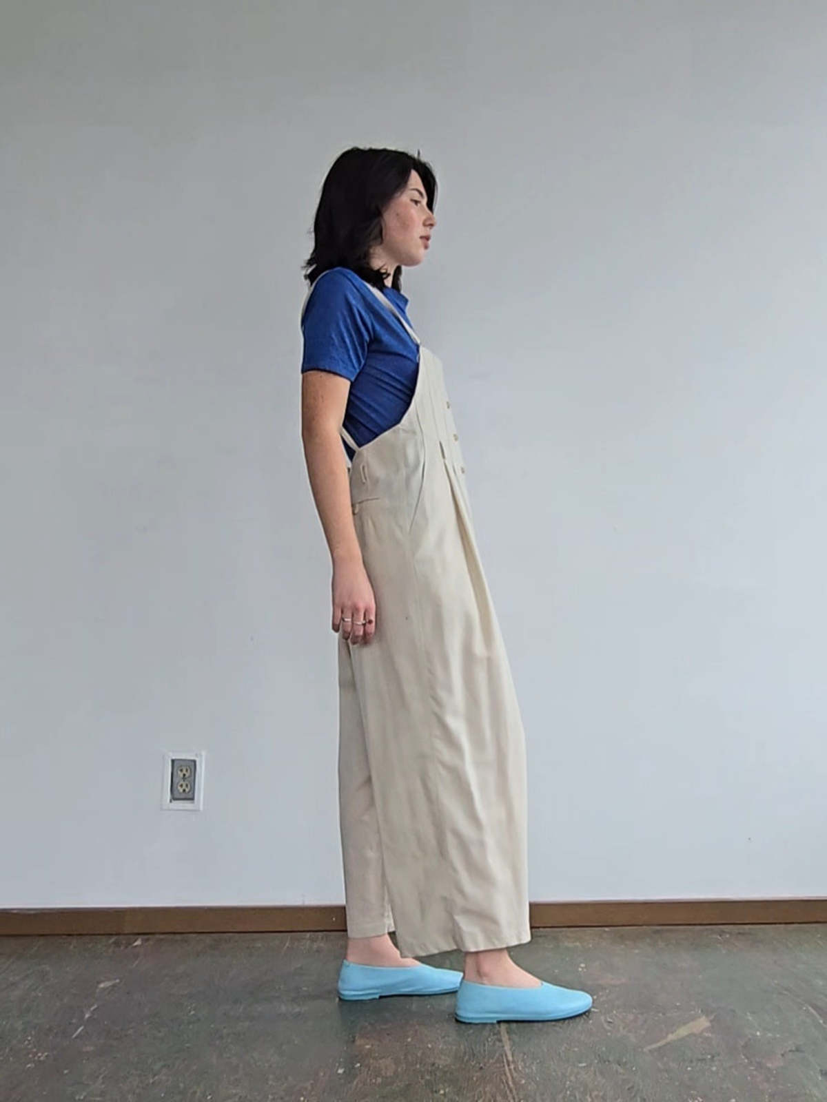 Vintage Morgan Le Fay Wool Woven Overalls - Image 5 of 5