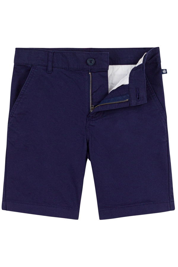 KIDS Petit Bateau Bermuda Shorts - Navy Blue