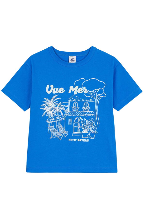 KIDS Petit Bateau Child T-shirt - Delphinium Blue