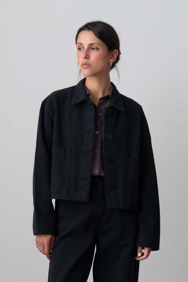 Waltz Cropped Jacket - Black
