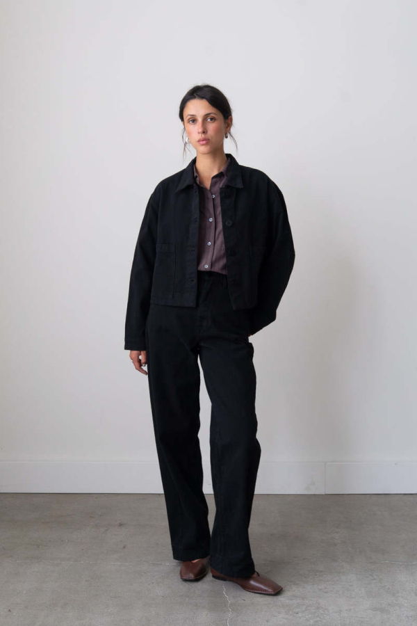 Waltz Cropped Jacket - Black