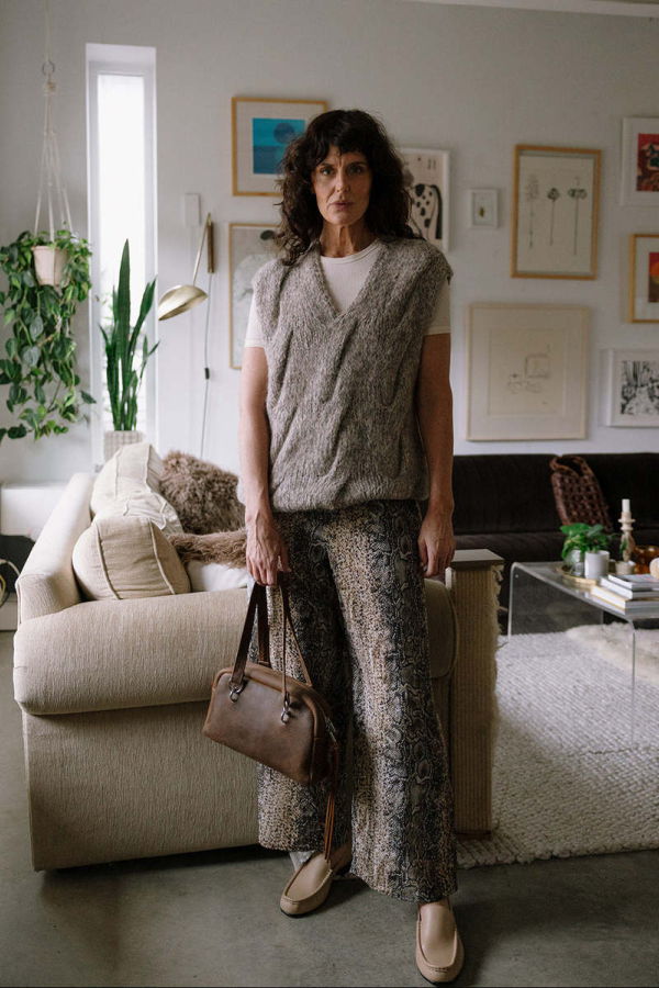 Lauren Manoogian Handknit Cable Vest