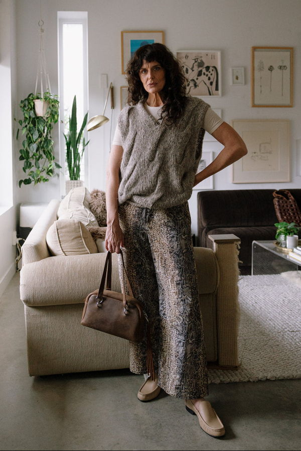 Lauren Manoogian Handknit Cable Vest