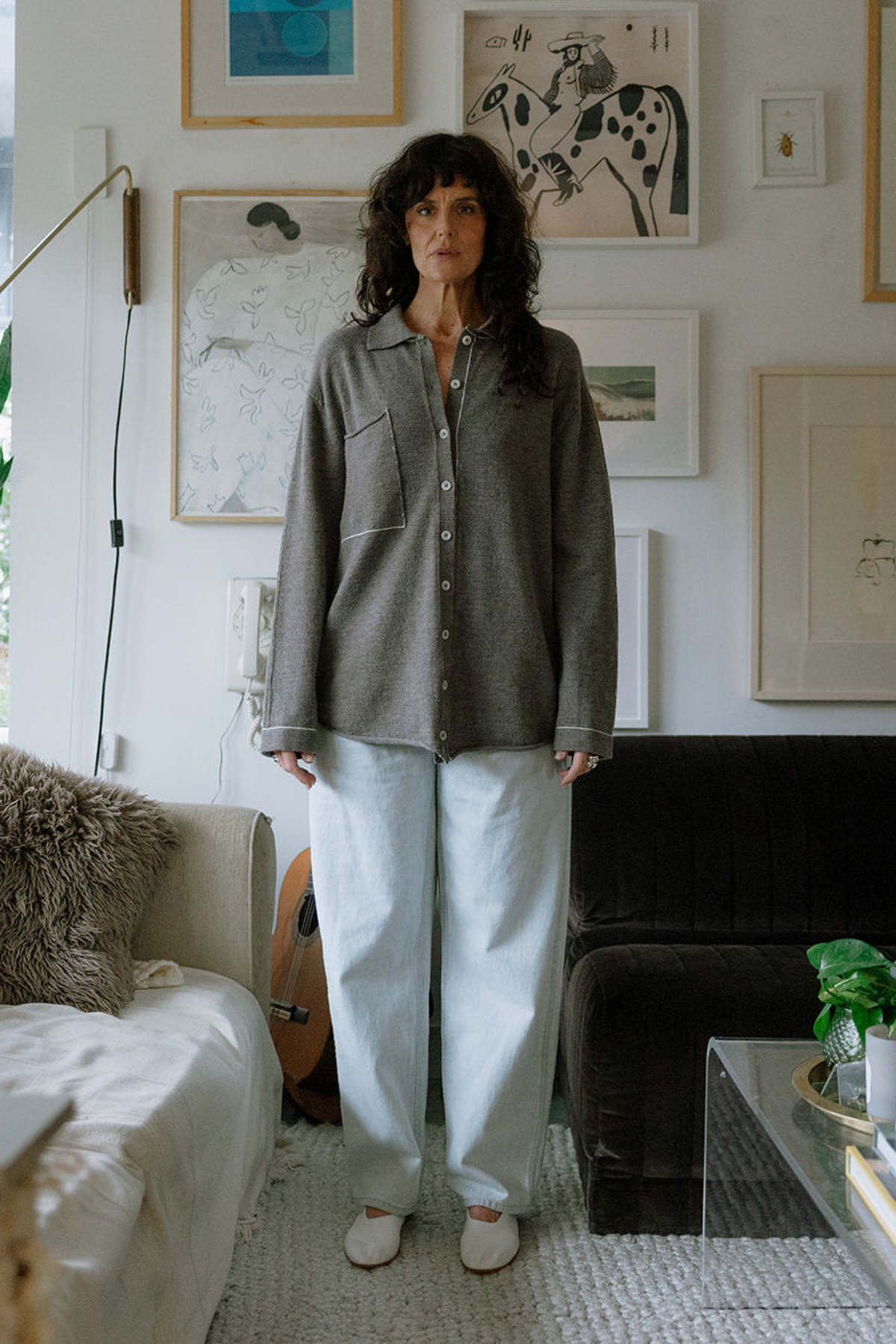 Lauren Manoogian Stitch Big Shirt - Image 1 of 7