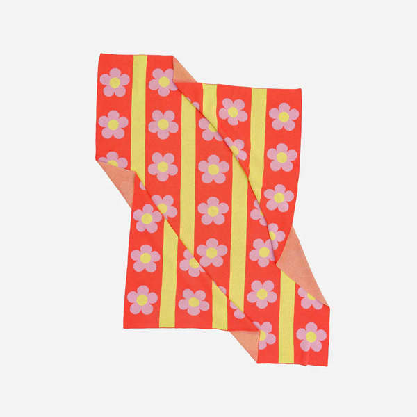 Verloop Melon Flower Stripe Throw Verloop Melon Flower Stripe Throw